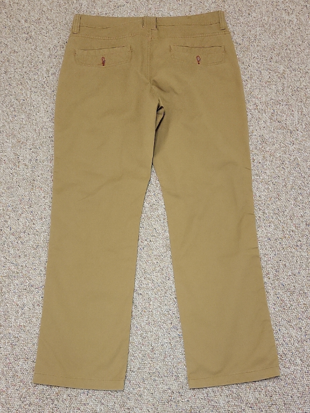 Toad&Co Men's Khak Debug Mission Ridge Chino Pants in Tan. Men's 34 X 32. Gorp
